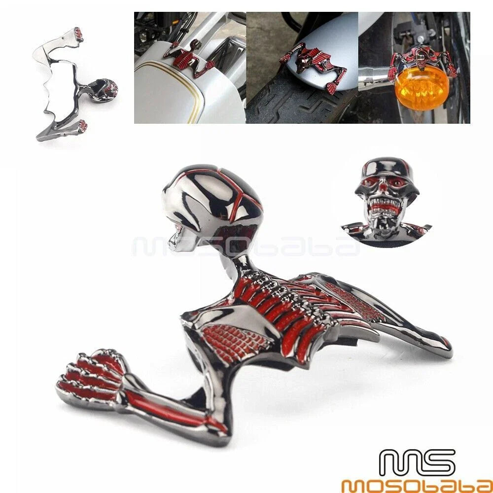 Skull Skeleton Headlight Visor for Harley Chopper
