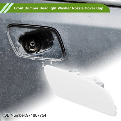 Washer Nozzle Cover Cap for Porsche Panamera 2017-2021 (2 x White)