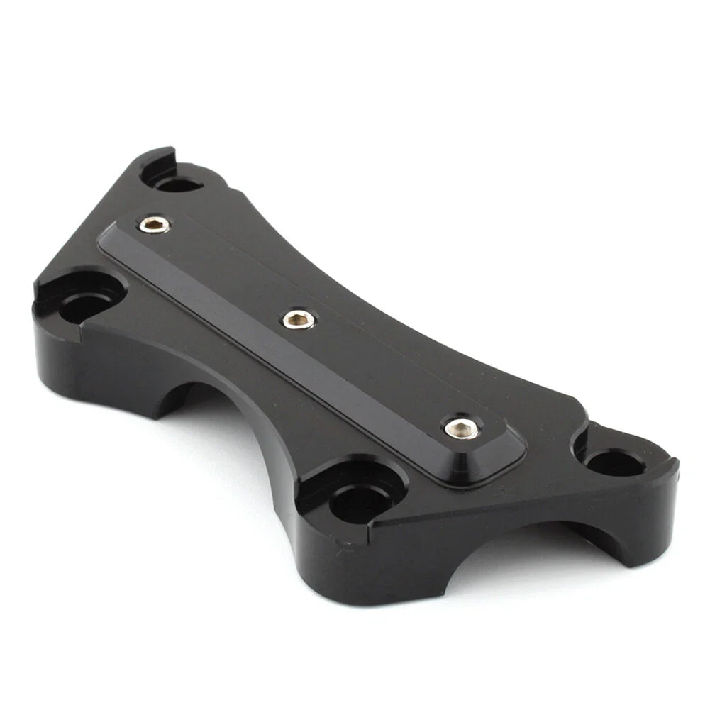 3-Hole Black 1" Handlebar Risers Top Clamp for Harley Touring (1997-2019)