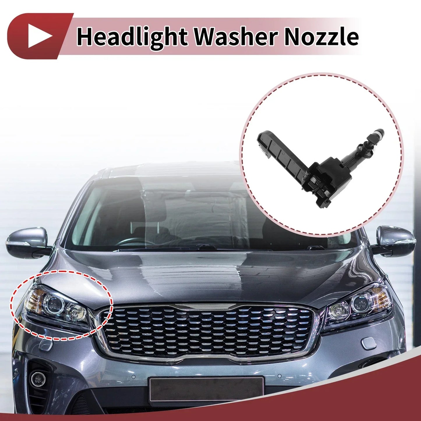 Front Passenger Side Headlight Washer Nozzle for Lexus IS250 (2006-2013)