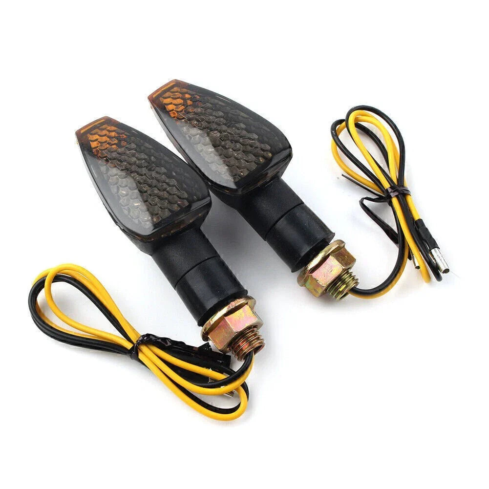 Amber Turn Signal Lights for Ducati Honda Kawasaki Yamaha Motorcycle