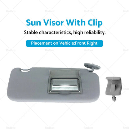 Sun Visor Clip Front Right Side for Hyundai Getz (2002-2011) Grey