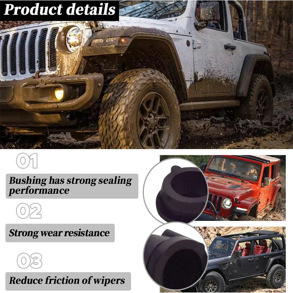 4Pcs Wiper Linkage Bushings for Jeep Wrangler YJ (1987-1995)