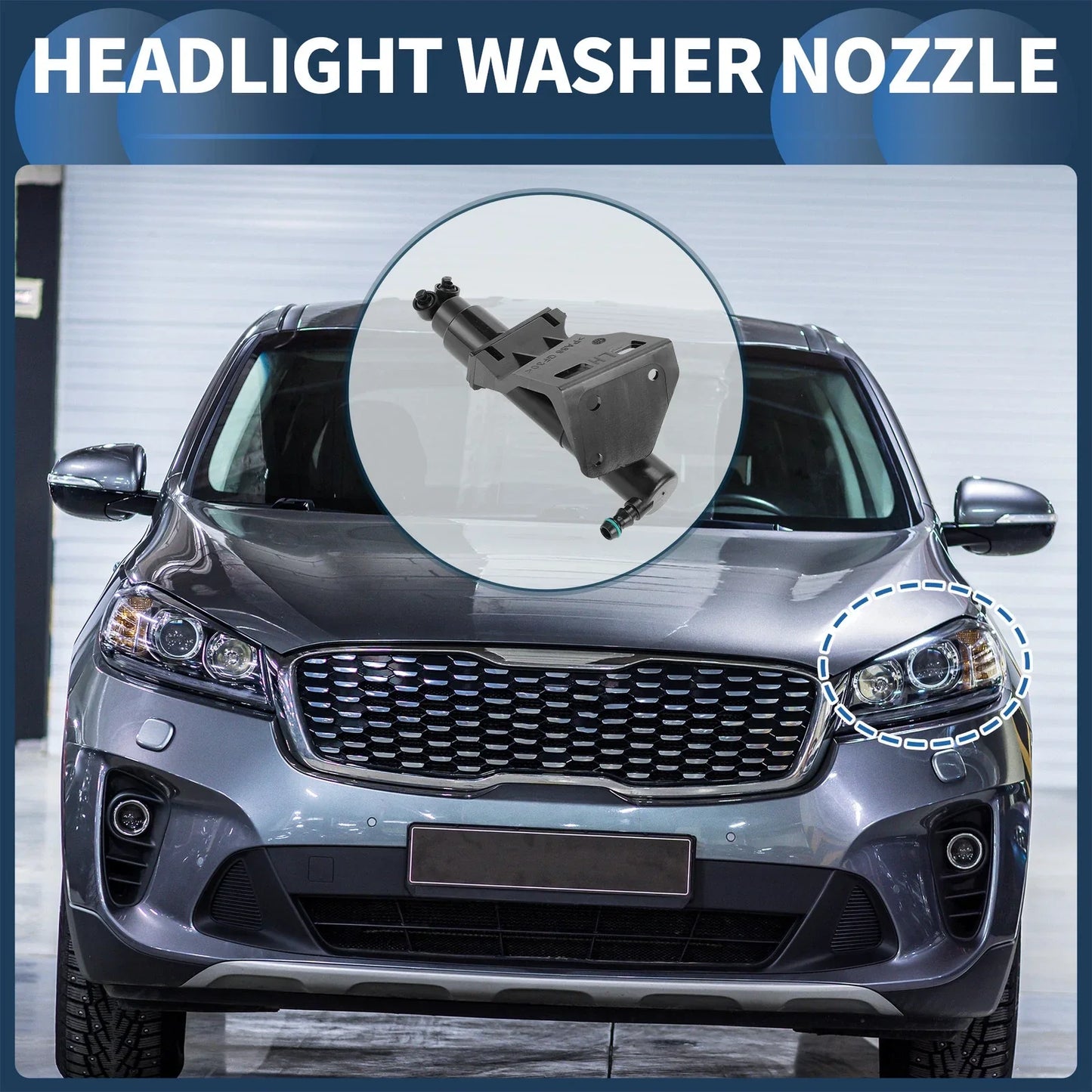 Driver Side Headlight Washer Nozzle for Mercedes-Benz ML350 (2006-2011)