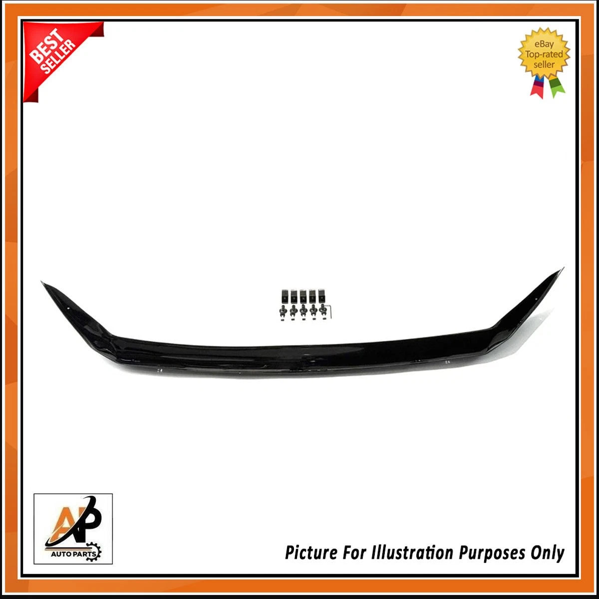 Bonnet Wind Deflector Protector Guard for Ford Transit Custom (2012–2018)