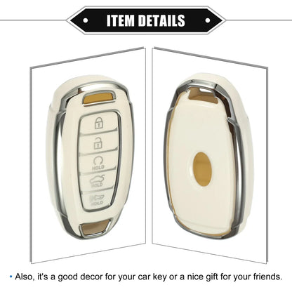 5 x Remote Keyless Key Fob Case Cover for Hyundai Elantra (2011-2016)