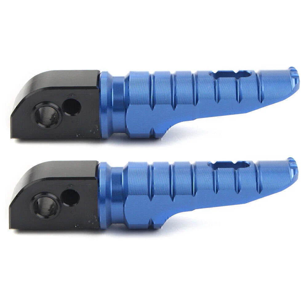 Blue Aluminum Rear Footrests for Street Scrambler 900 T100 T120 (2016-2023)