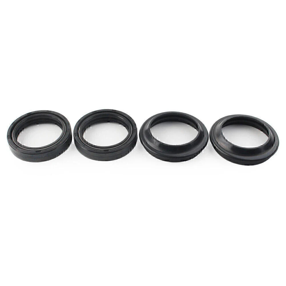 4 Pcs Black Front Fork Damper Shock Absorber Seals for Motorcycle