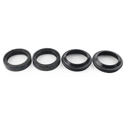 4 Pcs Black Front Fork Damper Shock Absorber Seals for Motorcycle
