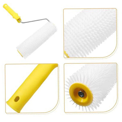 Self-Leveling Screed Roller Brush, Spiked, for Optimal Results