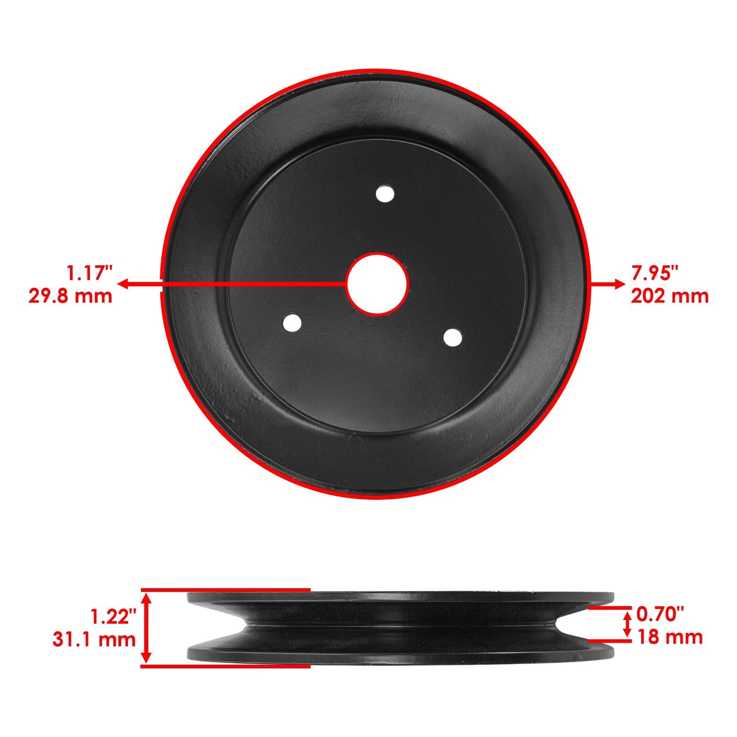 60 Inch Deck Spindle Pulley Replacement for Exmark Lazer Z LZ (2006–2019)