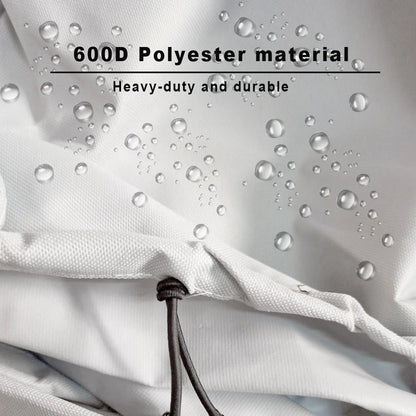 Jumbo 600D Polyester Waterproof Boat Cover for 17-19ft Trailerable Boats