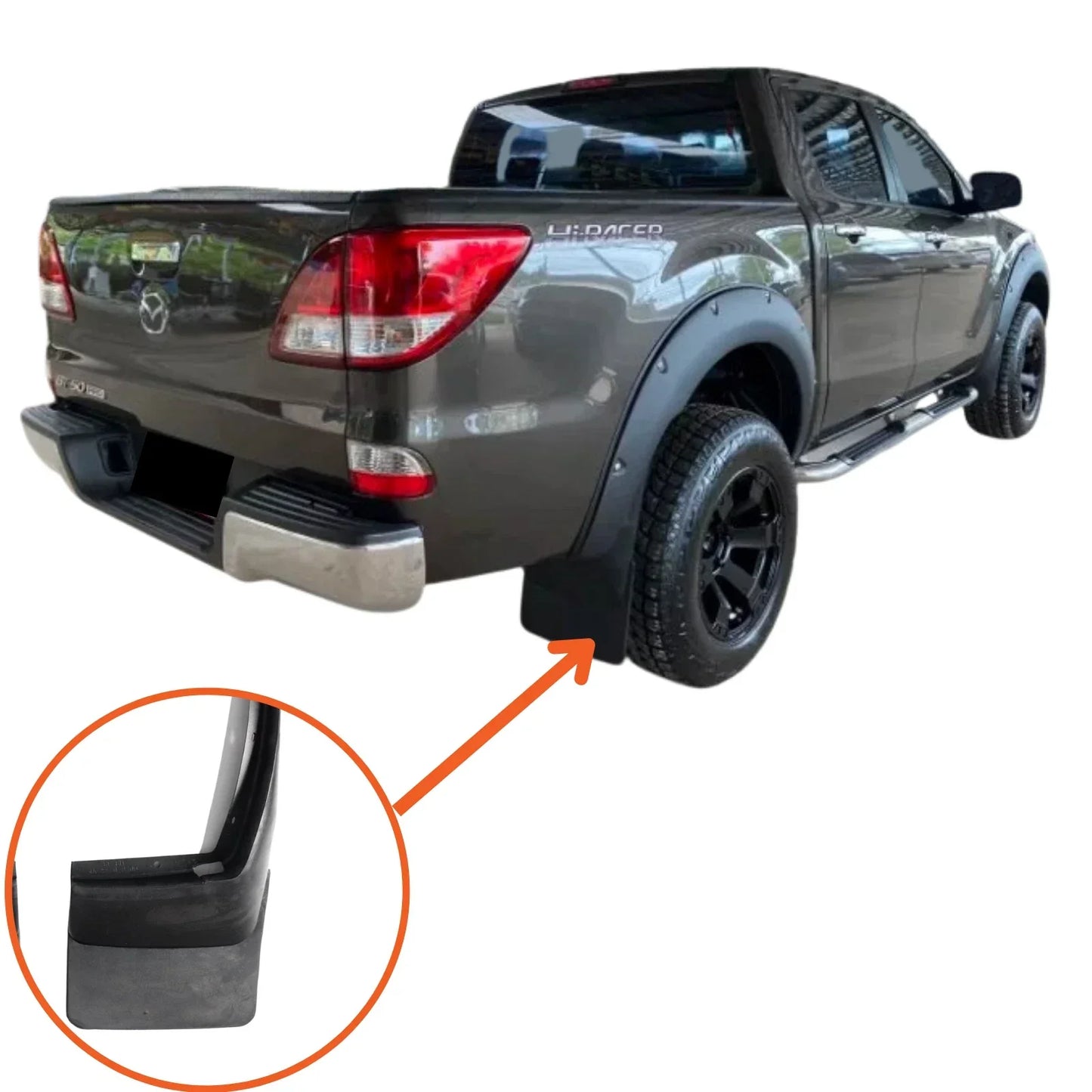 Rear Mud Flaps Set for Mazda BT-50 UP UR (2012-2020)