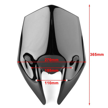 Windscreen ABS Plastic Silver for Kawasaki Z800 (2013-2016)