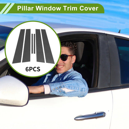 6 Pcs Carbon Fiber Pillar Window Trim for Dodge Charger (2011-2021)