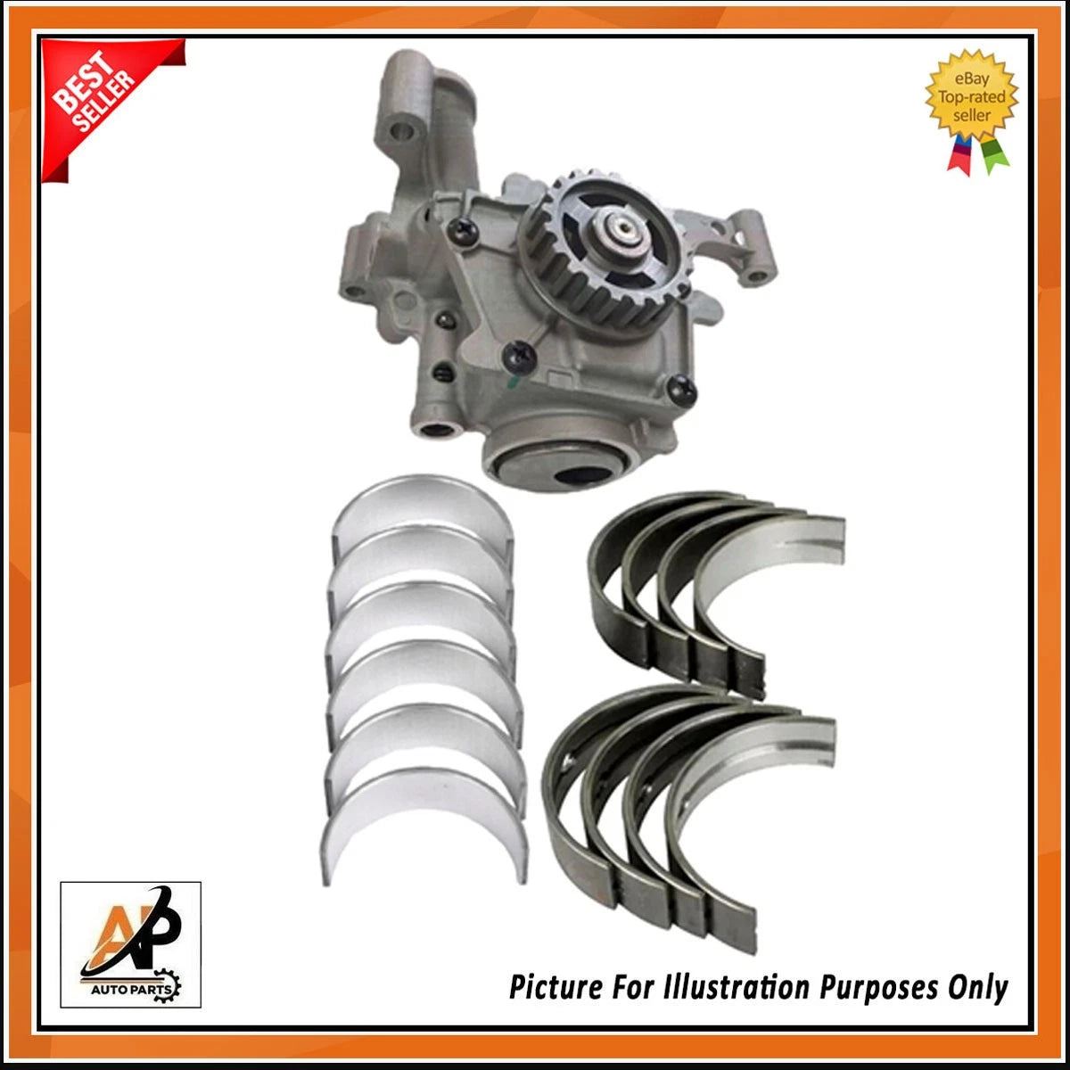 Crankshaft Bearing Set for Ford Focus Fiesta C-Max Mondeo (2012–2020)