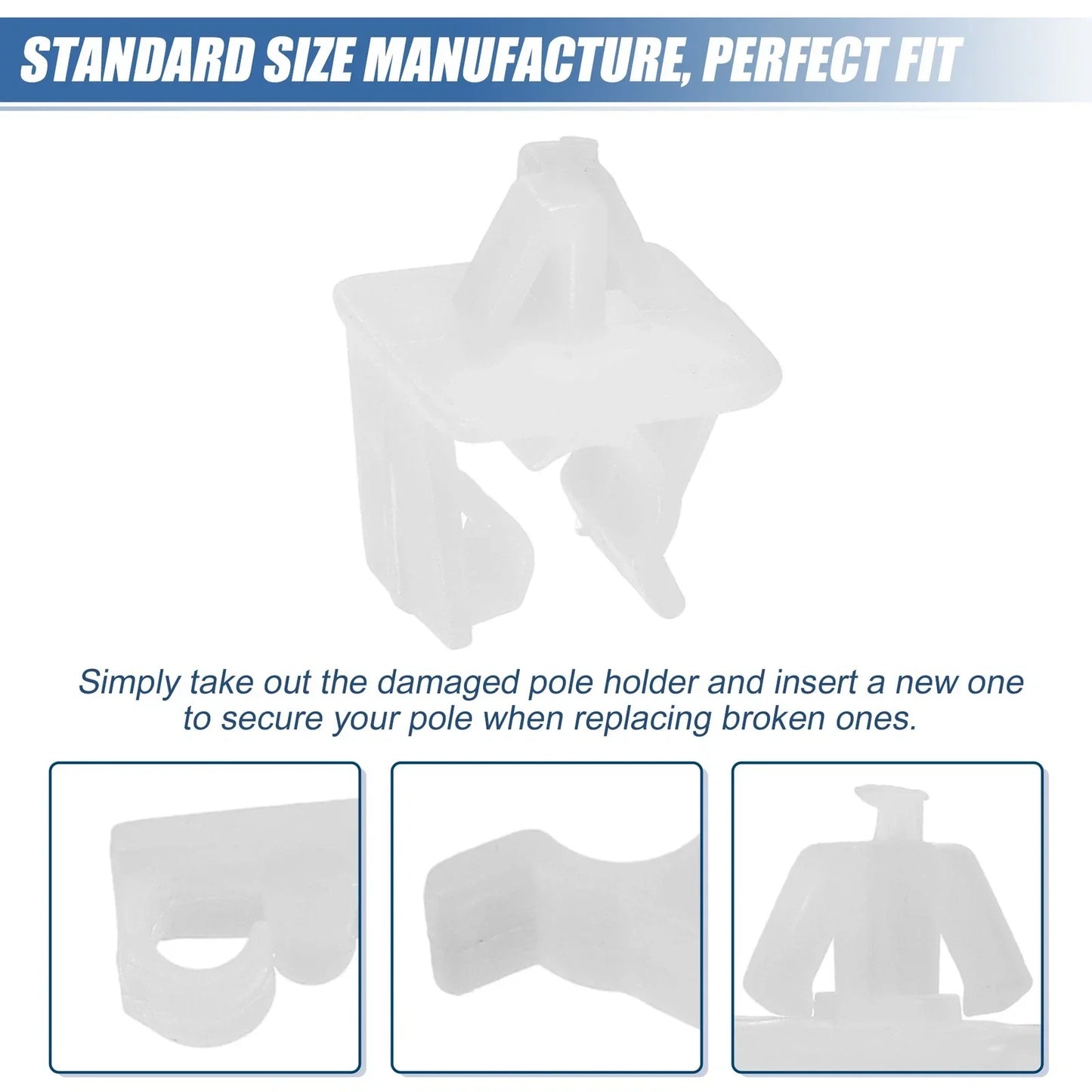 10 Pcs Car Hood Prop Rod Holders for Honda Civic 2006-2016