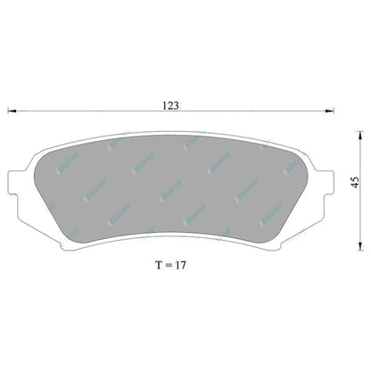 Rear Disc Brake Pads for Toyota Landcruiser UZJ100R 1998-2007 4X4 V8 2UZ-FE