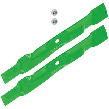 Deck Mulching Blade and Nut Replacement for John Deere 102 115 125 (2004–2013)