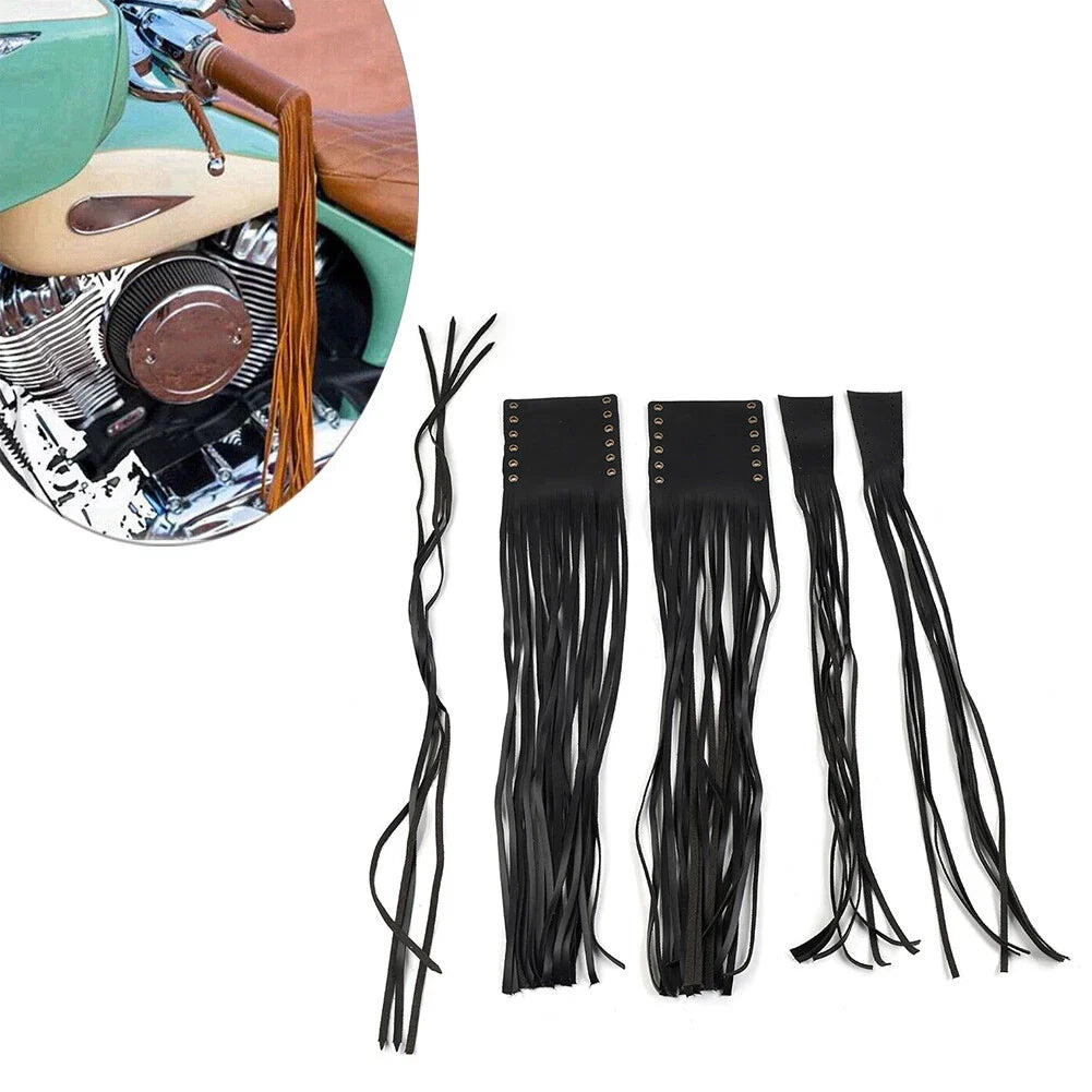 Universal Handlebar Grip Tassel & Clutch Lever Fringe Covers for Motorcycle