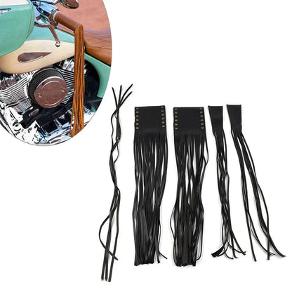 Universal Handlebar Grip Tassel & Clutch Lever Fringe Covers for Motorcycle