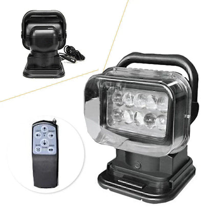 50W 360�� LED Remote Control Search Light for Camping, Magnetic Base