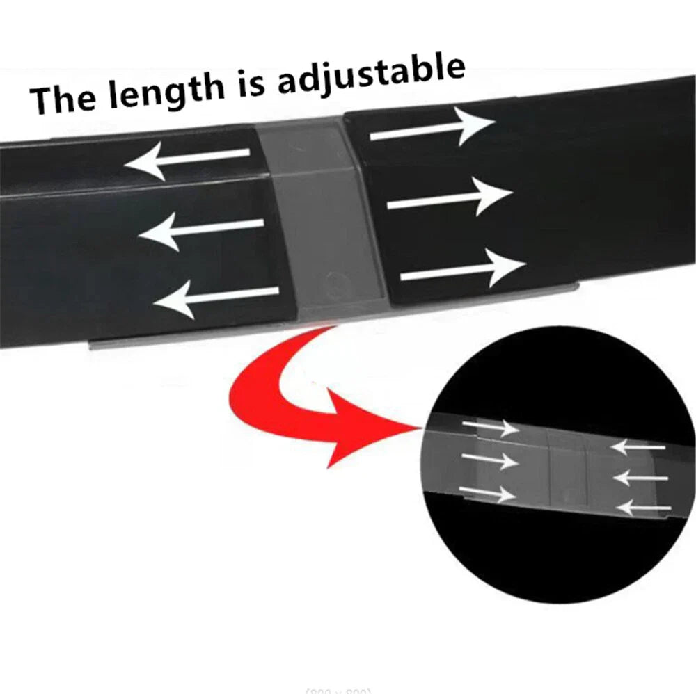 Universal Adjustable Rear Trunk Spoiler Lip Tail Wing Sticker for Sedan