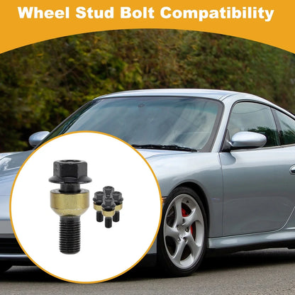 M14x1.5 Wheel Lug Studs for Porsche 718 Boxster 2017 (5 Pcs)