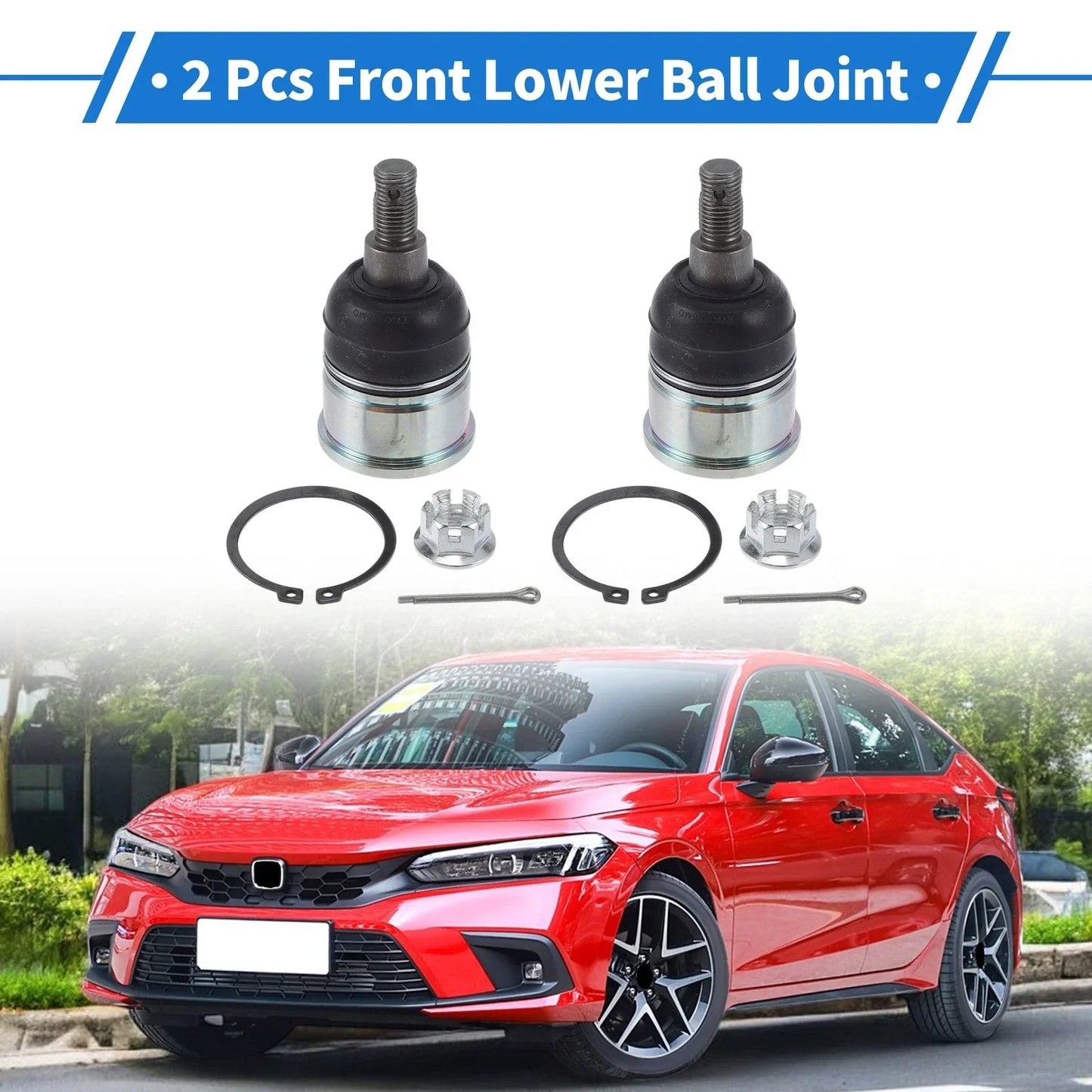 2 x Front Lower Ball Joints for Honda Acura (2008-2012)