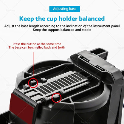 Air Vent Cup Holder for Car - Drink Coffee & Water Bottle Storage (All Years)