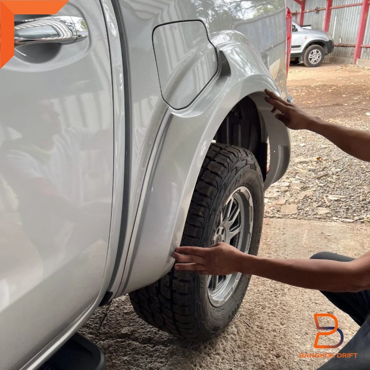 Brilliant Silver Fender Flares for Nissan Navara D23 Ute 21-24 Dual Cab