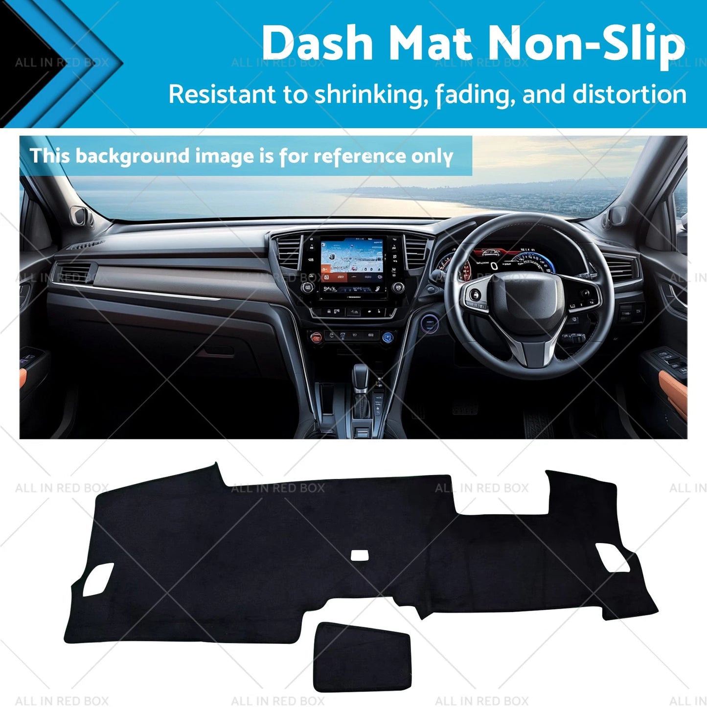 Non-Slip Dash Mat Cover for Honda CR-V 2023-2025 Black