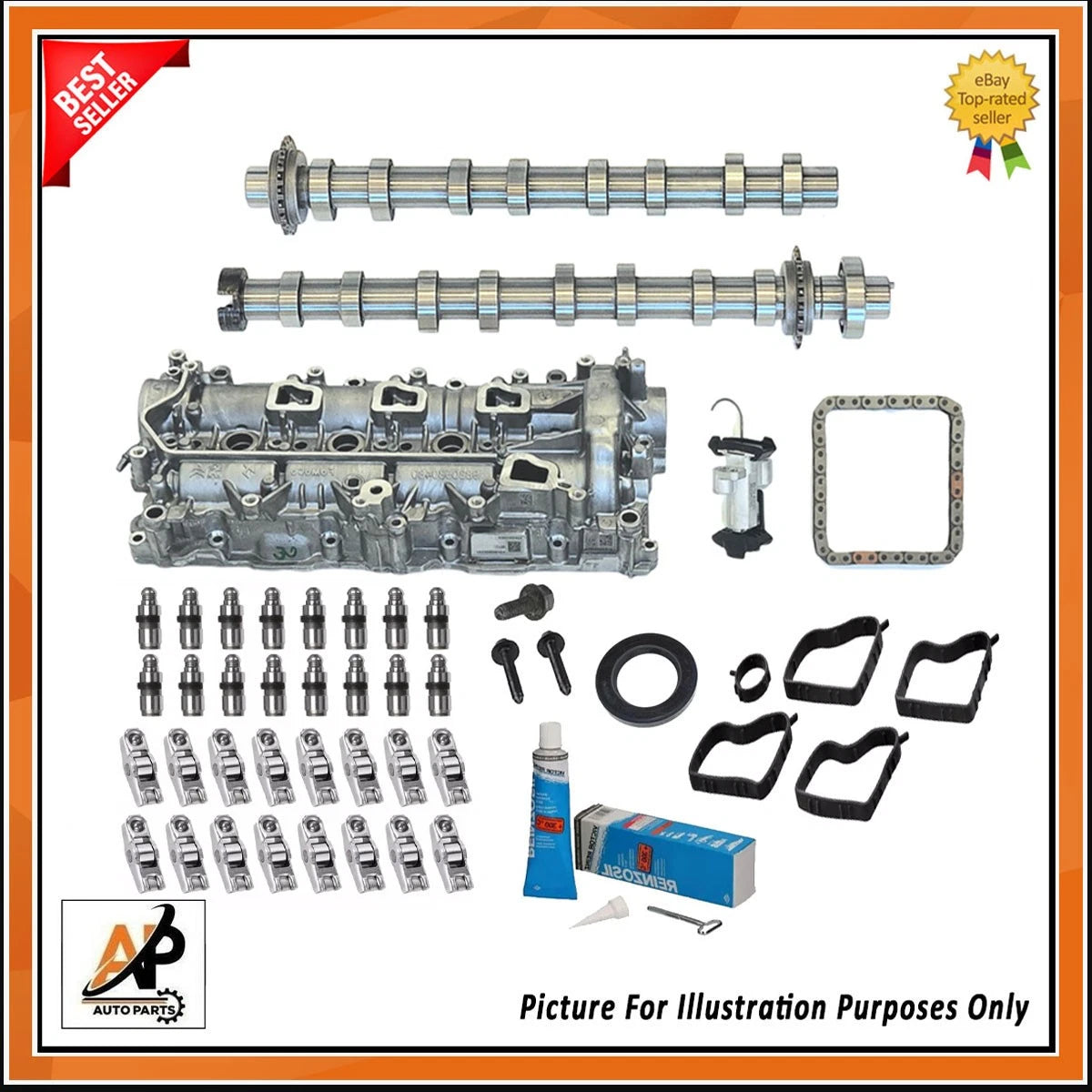 Camshaft Kit with Rockers and Lifters for Peugeot Citroen 1.5 BlueHDi (2015–2022)