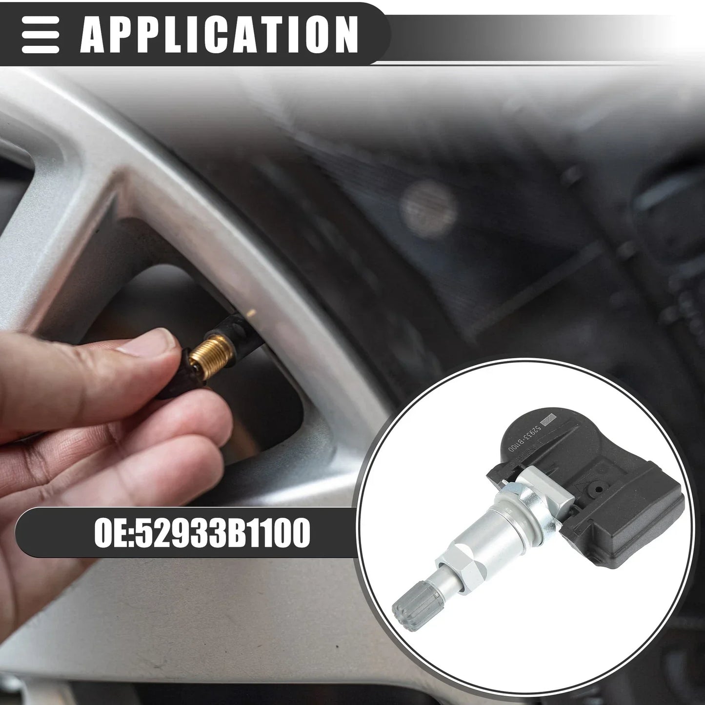 TPMS Sensor 433MHZ for Hyundai (No. 52933B1100)