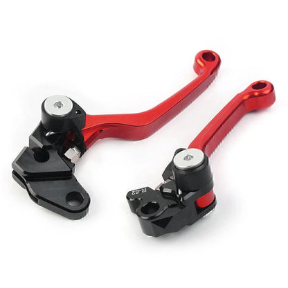 Red Pivot Brake Clutch Levers  for Suzuki RM125 RM250 RM85 (2001-2008)