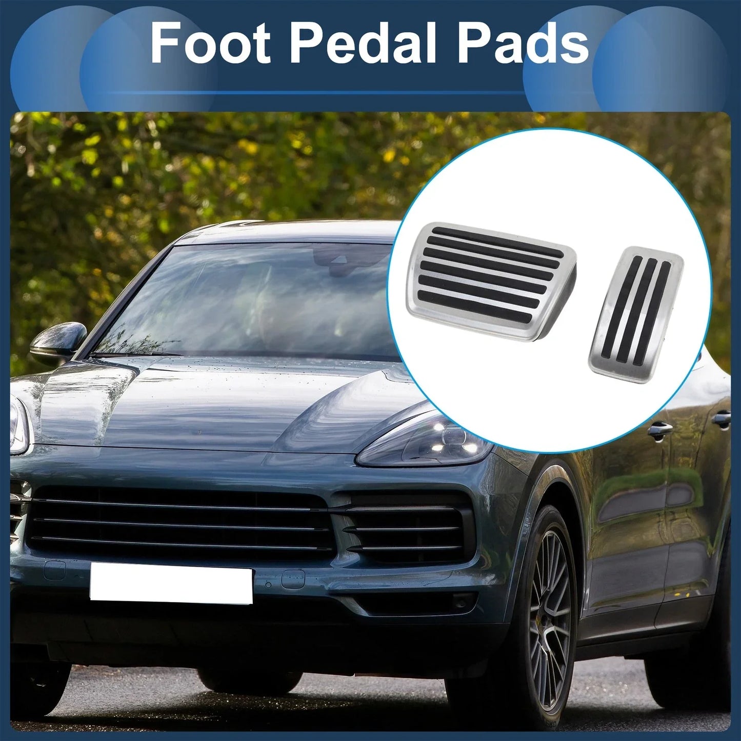 Automatic Footrest Pedals Cover for Porsche Cayenne Coupe (2019-2023)
