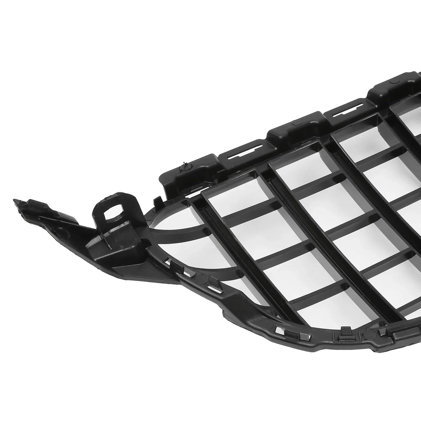 Front Upper Bumper Grille for Mercedes-Benz C300 (2015-2020) Black Chrome