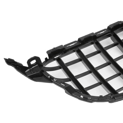 Front Upper Bumper Grille for Mercedes-Benz C300 (2015-2020) Black Chrome