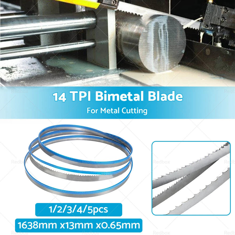 1638mm x 13mm x 14 TPI Bi-Metal Bandsaw Blade for Metal Cutting