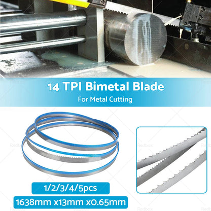 1638mm x 13mm x 14 TPI Bi-Metal Bandsaw Blade for Metal Cutting