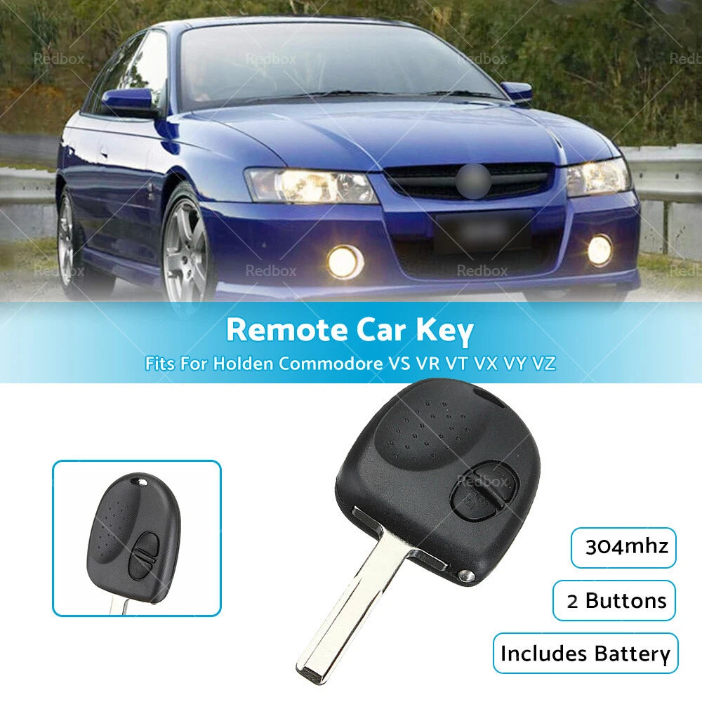 Remote Car Key with Chip 2 Buttons for Holden Commodore VS VR VT VX VY VZ