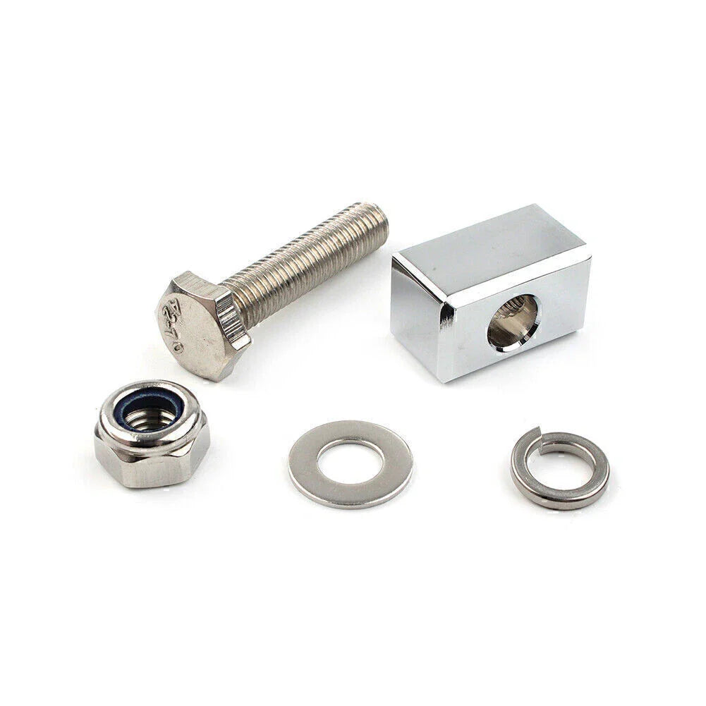 Chrome Headlight Mounting Block for Harley Custom Headlight