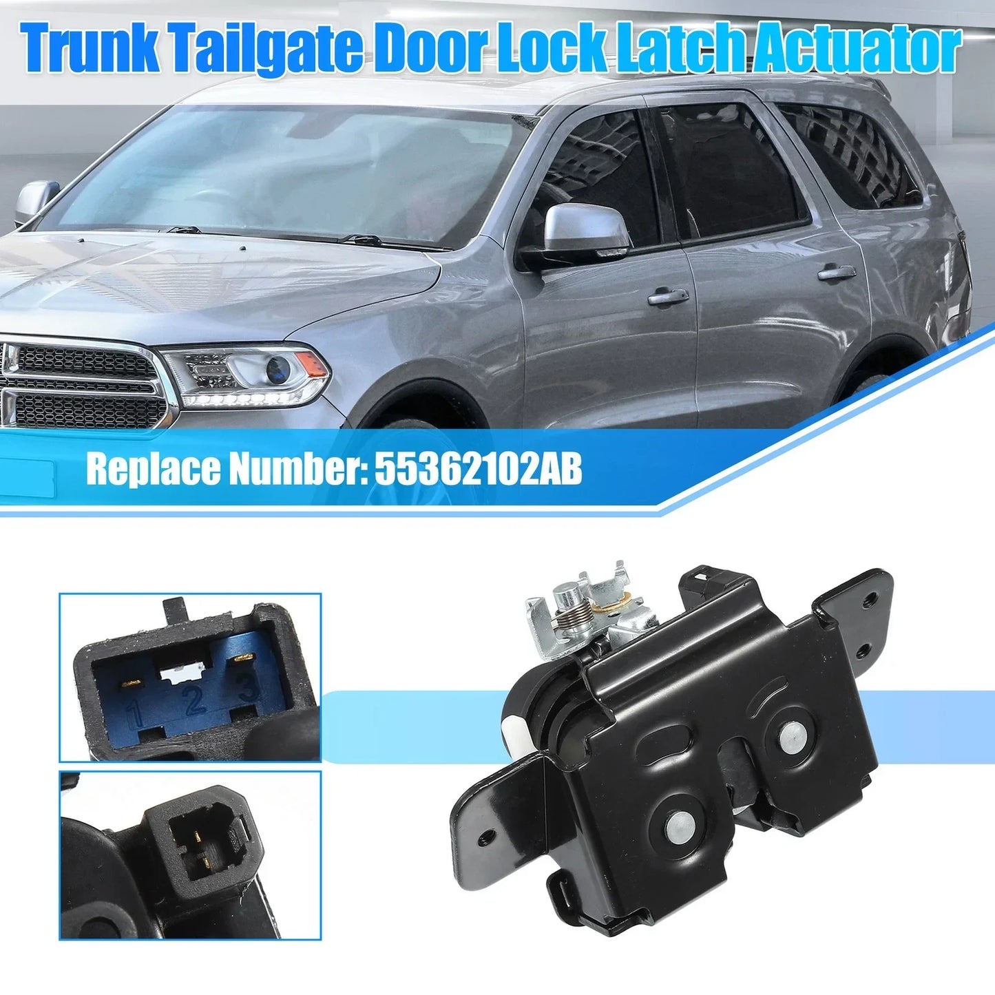 Rear Trunk Tailgate Lid Lock Actuator for Dodge Durango (2004-2005)