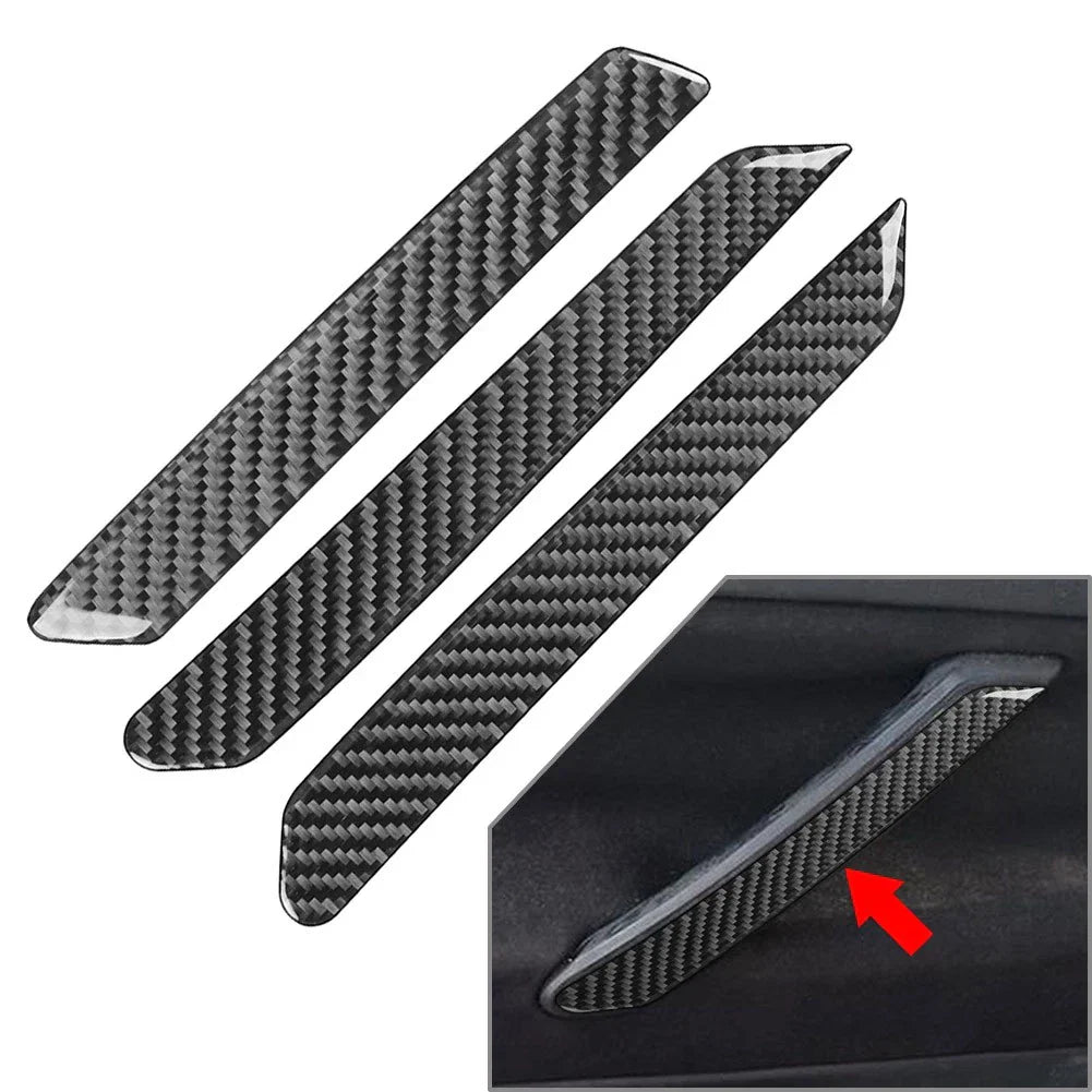 Black Front Rear Door Handle Cover Trim for Volkswagen Passat B5 (2001-2005)