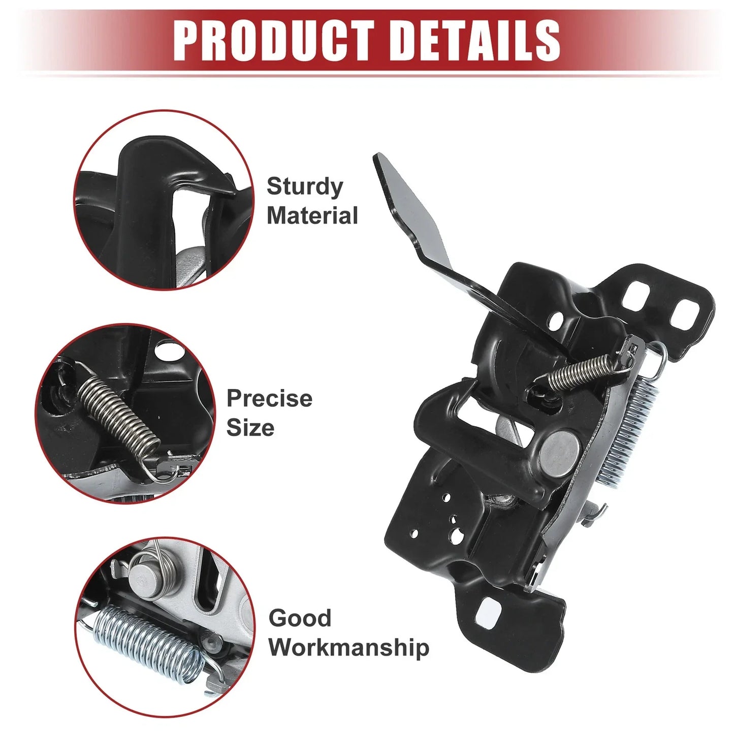 Hood Latch Replacement for Dodge Ram 1500 2009-2010 - Black (2009-2010)