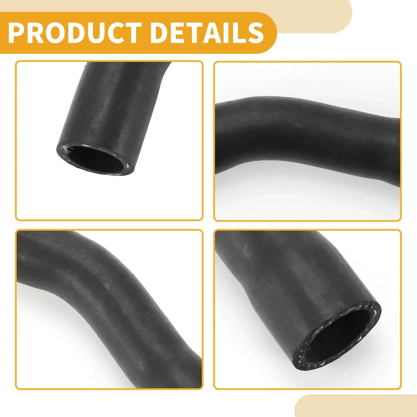 Radiator Hose for Mercedes-Benz C250 2012-2015 Rubber Black 1 x Pcs