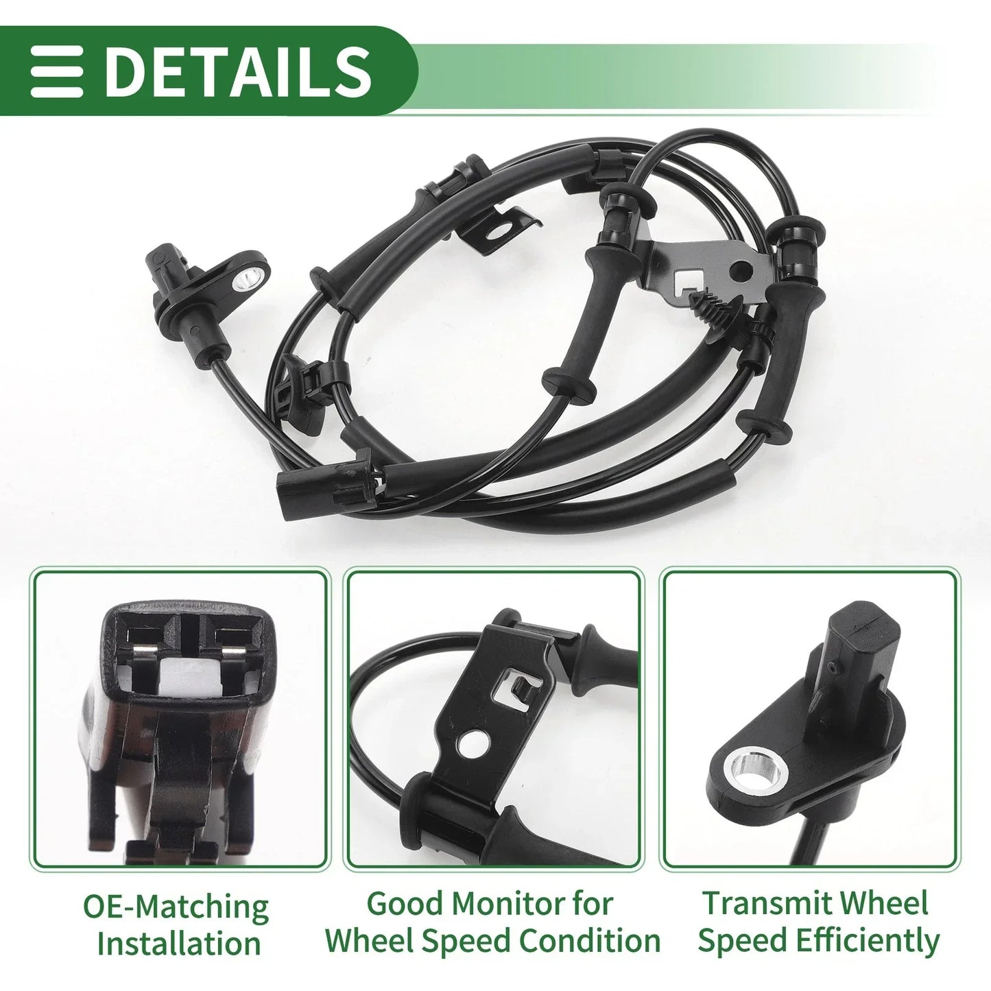 ABS Wheel Speed Sensor for Hyundai Elantra 2011-2016 (2 x Sensors)
