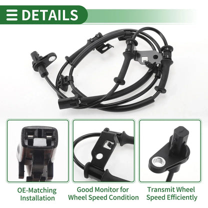 ABS Wheel Speed Sensor for Hyundai Elantra 2011-2016 (2 x Sensors)