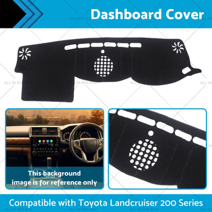 Dash Mat for Toyota Landcruiser 200 Series 3 VX GXL (2015-2021)