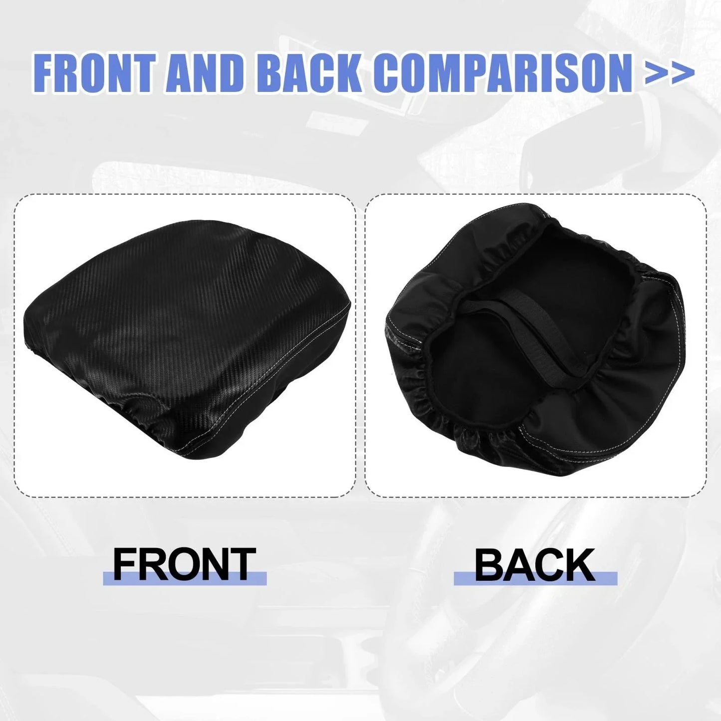 Microfiber Leather Armrest Cover for Dodge Ram 1500 2500 3500 (2019-2021)